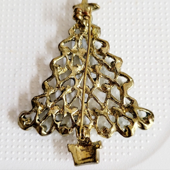 Vintage Christmas tree Brooch / pin - Picture 3 of 3